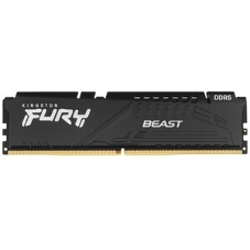 Оперативная память Kingston Fury Beast, DDR5, 32GB (1x32GB), 6000 MHz, CL36, с радиатором, черный