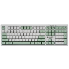 Клавиатура Defender Karon GK-129 проводная, USB Type-A, белый/зеленый