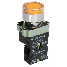 Кнопка управления LAY5-BW3561 IEK BBT50-BW-K05 с подсветкой желтый 1з