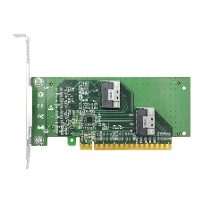 Адаптер для SSD PCIe x16 to Two SlimSAS SFF-8654 8i Adapter