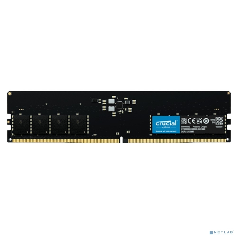 Оперативная память Crucial, DDR5, 16GB (1x16 GB), 5600 MHz, CL46, DIMM