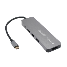 USB-концентратор Gembird UHB-D1, USB Type-C, USB/USB Type-C/PD100W/HDMI, USB Type-C