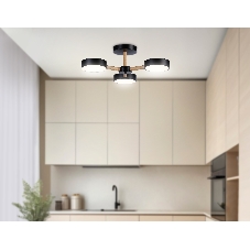 Светильник Ambrella light FL4823/3 BK черный 3000K-6400K 40W D580*160 (ПДУ ИК)