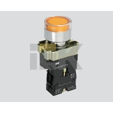 Кнопка управления LAY5-BW3561 IEK BBT50-BW-K05 с подсветкой желтый 1з