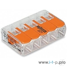 Клемма компактная Wago 221-415 5х(0,2-4,0 кв.мм)