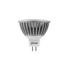 Лампа светодиодная Gauss MR16 5Вт 2700К тепл. белый GU5.3 500лм 12В FROST