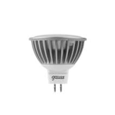 Лампа светодиодная Gauss MR16 5Вт 2700К тепл. белый GU5.3 500лм 12В FROST Лампа светодиодная Gauss MR16 5Вт 2700К тепл. белый GU5.3 500лм 12В FROST