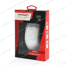 Мышь проводная Crown CMM-20 белый, 1600 dpi, USB Type-A, кнопки - 4