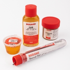 Набор К4 для пайки Rexant универсальный (припой, канифоль, паяльный жир, флюс СКФ)