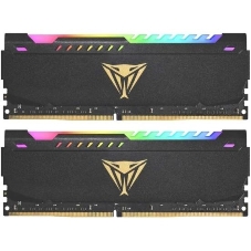 Оперативная память Patriot Viper Steel, DDR4, 32GB (2x16GB), 3600MHz, CL20, DIMM, с радиатором, RGB, черный