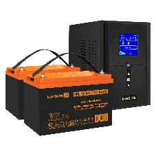 Комплект Источник бесперебойного питания EX295988RUS + батарея 100Aч EX285656RUS 2шт (инвертор, синус, для котла) ExeGate SineTower SZ-1500.LCD.AVR.2SH.1C13.USB 1500VA/1200W, чистый синусоида, LCD дисплей, AVR, 2хSchuko+1хC13, USB, линейно-интерактивный, Black + батарея ExeGate HRL 12-100 (12В, 100А·ч) 2шт