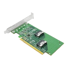 Адаптер для SSD PCIe x16 to Two SlimSAS SFF-8654 8i Adapter