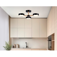 Светильник Ambrella light FL4823/3 BK черный 3000K-6400K 40W D580*160 (ПДУ ИК)