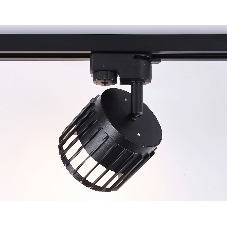 Трековый однофазный светильник Ambrella light GL5349 BK черный GX53 D100*80