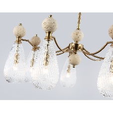 Люстра Ambrella light LH53287/7 BS/CL латунь/прозрачный E14*7 max 40W D815*900