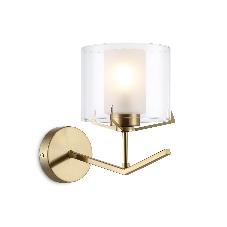 Настенный светильник Ambrella light LH57010 BS/FR латунь/белый матовый E14 max 40W 280*150*220