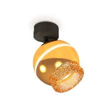 Комплект поворотного светильника Ambrella light XM1105010 PYG/SBK/CF золото желтое полированное/черный песок/кофе MR16 GU5.3 LED 3W 4200K