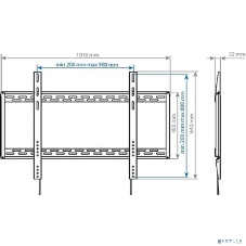 Кронштейн для телевизора Arm Media PT-100 черный 55
