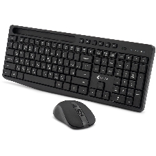 Комплект клавиатура+мышь Oklick S275W беспроводной, USB, 1600 DPI, чёрный