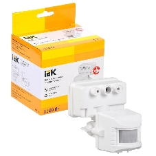 Датчик движения IEK LDD13-019-1100-001 ДД 019 белый, макс. нагрузка 1100Вт, угол обзора 120град., дальность 12м, IP44