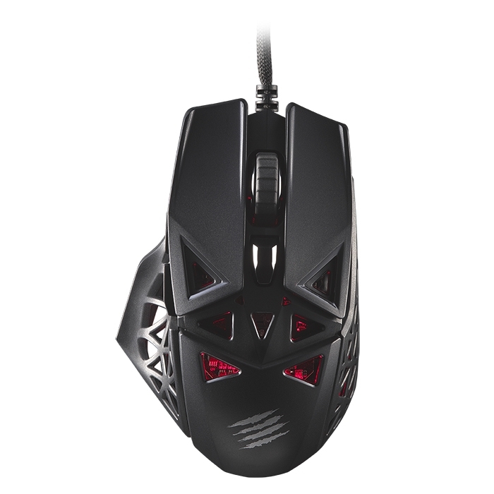 Мышь проводная Mad Catz M.O.J.O. M1 черный, 12000 dpi, USB, кнопки - 8