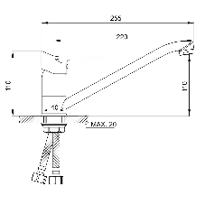 SL137-004F-25 Смеситель для кухни, ø35