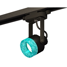 Светильник Ambrella light XT6602063 PBK/BL черный полированный/голубой MR16 GU10 (C6602, N6153)