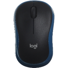 Мышь беспроводная Logitech M185 синий, 1000 dpi, радиоканал, USB, кнопки - 3