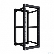 Стойка двухрамная NTSS NTSS-2POR24U/600-1000-BL 24U 550 мм x 1000 мм 600 кг черный