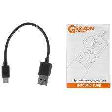 Наушники TWS GEOZON Track черный, внутриканальные, Bluetooth, до 4 ч