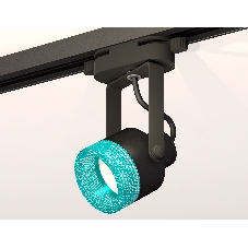 Светильник Ambrella light XT6602063 PBK/BL черный полированный/голубой MR16 GU10 (C6602, N6153)