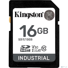 Флеш карта SDHC 16Gb Class10 Kingston Industrial Temperature Class 10