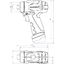 Аккум.дрель METABO PowerMaxx BS (600079550)2х2А·ч в сумке