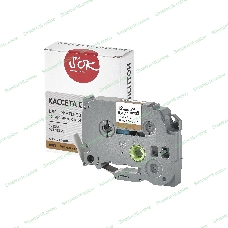 Кассета с лентой S'OK by Sakura Printing TZE831 для Brother, черный на золотом, 12мм/8м, наклейка
