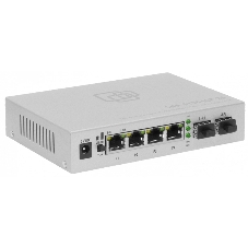 Коммутатор SNR SNR-S1904GP-2S, 1 Гбит/с, количество портов 4 шт, (L2)