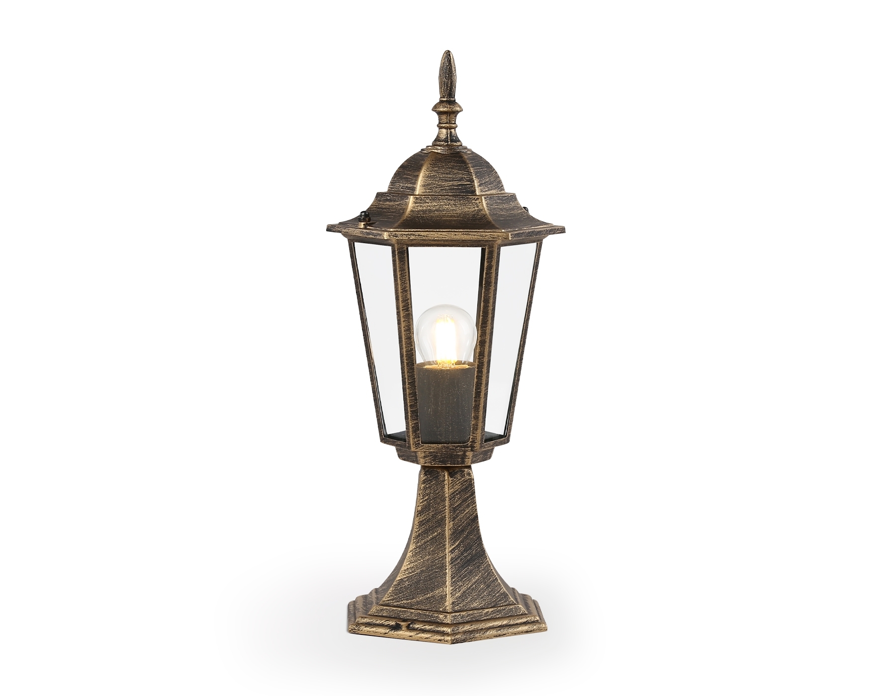 Светильник Ambrella light ST2025 GD/BK/CL золото/черный/прозрачный IP54 E27 max 40W D150*400