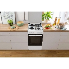 Плита комбинированная Gorenje GK5A12WG белый, конфорок 2 газовых и 2 электрических, духовка 68 л, 50 см x 85 см x 59.4 см