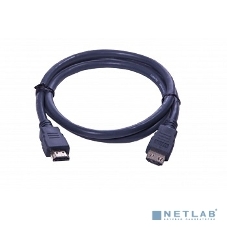 Кабель HDMI CP-HM-HM-3M Wize, 3 м, v.2.0, K-Lock, soft cable, 19M/19M, позол.разъемы, экран, темно-серый, пакет