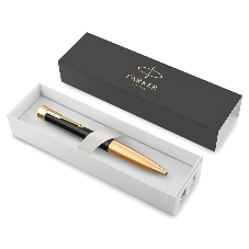 Ручка шариковая Parker Urban Core K314 (CW2143640) Muted Black GT M, синие чернила, подарочная коробка