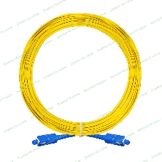 Патч-корд волоконно-оптический ExeGate FC-S-9-SC-SC-10M-LSZH (Шнур ВО SM 9/125 (OS2/G.652.D), SC/UPC-SC/UPC, Simplex, LSZH, 10 м)