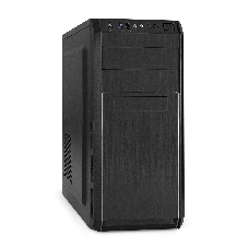 Компьютерный корпус Miditower ExeGate XP-334UC-UNS350 (ATX, БП UNS350 с вент. 12см, 1хUSB/1хUSB 3.0/1хTypeC, аудио, черный)