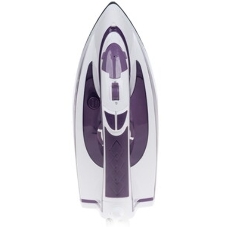 Утюг Delta LUX DL-352 белый с фиолетовым, 2200 Вт, 30 г/мин, 140 г/мин, 300 мл
