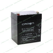 Батарея для ИБП CROWN СВТ-12-5 (12V 5Ah) F2 срок службы 6 лет