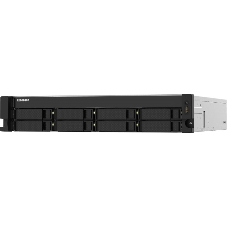 Сетевое хранилище без дисков SMB QNAP TS-832PXU-4G 8-Bay AL324 quad-core 1.7 GHz 2U rackmount NAS, 4Gb DDR4 UDIMM RAM (max 1x16Gb), SATA 6Gb/s, 2x 10GbE SFP+ LAN, 2x2.5 GbE LAN, 1x PCIe Gen2 x2 slot. W/o RAIL-B02