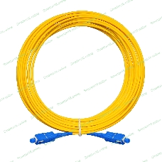 Патч-корд волоконно-оптический ExeGate FC-S-9-SC-SC-15M-LSZH (Шнур ВО SM 9/125 (OS2/G.652.D), SC/UPC-SC/UPC, Simplex, LSZH, 15 м)