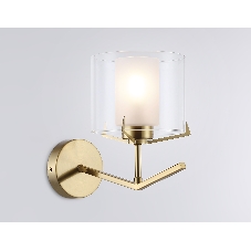 Настенный светильник Ambrella light LH57010 BS/FR латунь/белый матовый E14 max 40W 280*150*220