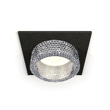 Комплект встраиваемого светильника Ambrella light XC6521040 SBK/CL черный песок/прозрачный MR16 GU5.3 (C6521, N6150)