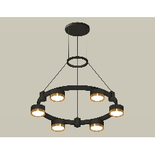 Светильник Ambrella light XR92051102/6 SBK/PYG черный песок/золото желтое полированное GX53 (A9205, C9232, N8124)