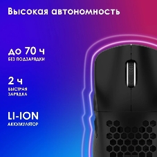 Мышь беспроводная Oklick 900GMW черный, 26000 dpi, радиоканал, Bluetooth, USB, кнопки - 6