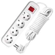 Удлинитель 4х5 м с заземл. 16А IP20 S-304 с выкл. ПВС 3х1 UNIVersal 9631991 Удлинитель 4х5 м с заземл. 16А IP20 S-304 с выкл. ПВС 3х1 UNIVersal 9631991